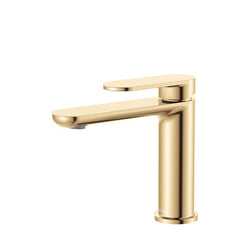 Fienza Empire Slim Basin Mixer Cold Start Urban Brass 234103UB-LF - The Blue Space