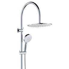 Fienza Empire Slim Curved Twin Shower Chrome 455110 - The Blue Space