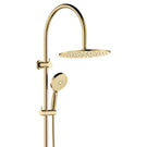 Fienza Empire Slim Curved Twin Shower Urban Brass 455110UB - The Blue Space