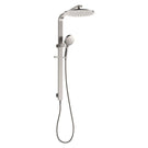 Full Fienza Empire Slim Deluxe Twin Shower Brushed Nickel 455124BN - The Blue Space