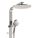 Fienza Empire Slim Deluxe Twin Shower Brushed Nickel 455124BN - The Blue Space