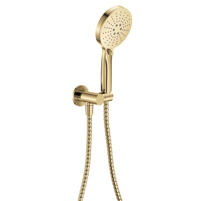 Fienza Empire Slim Hand Shower Round Plate Urban Brass 433202UB - The Blue Space