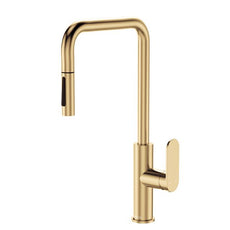 Fienza Empire Slim Pull Out Sink Mixer Urban Brass 234108UB-LF - The Blue Space