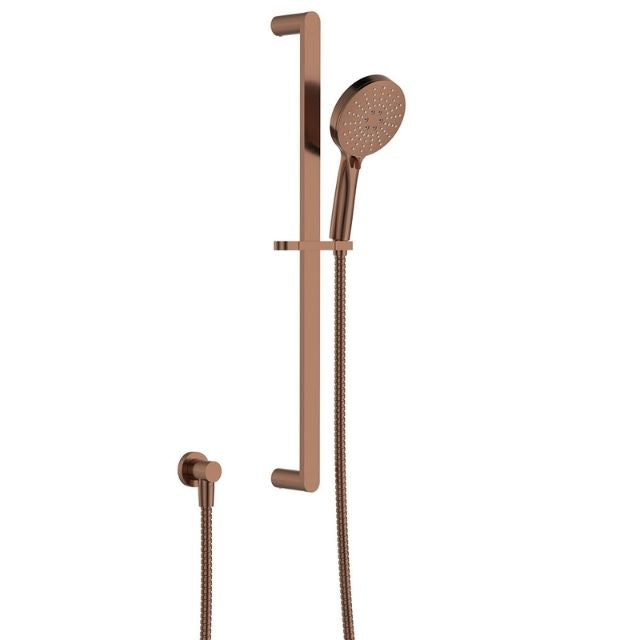 Fienza Empire Slim Rail Shower Brushed Copper 444118CO - The Blue Space