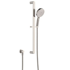 Fienza Empire Slim Rail Shower Brushed Nickel 444118BN - The Blue Space