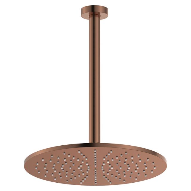 Fienza Empire Slim Shower Ceiling Dropper Set Brushed Copper 411109CO-C - The Blue Space