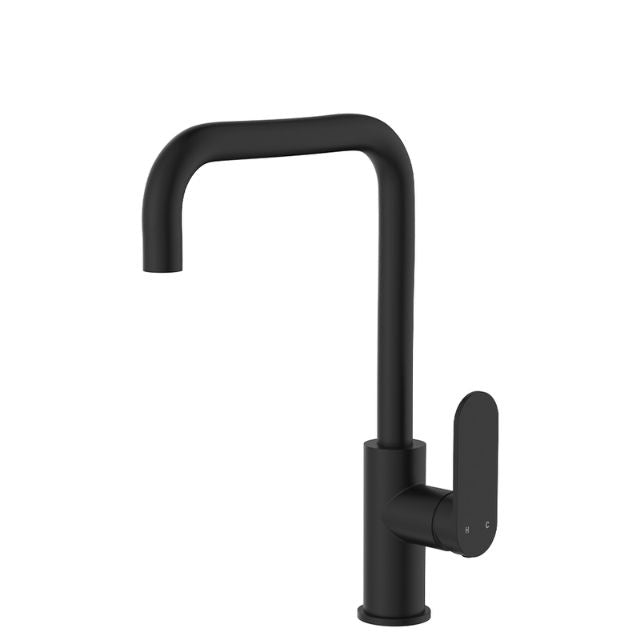 Fienza Empire Slim Sink Mixer Matte Black 234105B-LF - The Blue Space