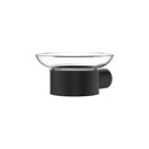 Fienza Empire Slim Soap Holder Glass Dish Matte Black 88906B - The Blue Space