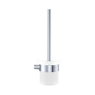 Fienza Empire Slim Toilet Brush and Glass Holder Chrome 889010 - The Blue Space