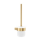 Fienza Empire Slim Toilet Brush and Glass Holder Urban Brass 889010UB - The Blue Space