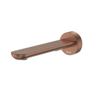 Fienza Empire Slim Wall Basin/Bath Outlet 180mm Round Plate Brushed Copper 234115CO-2-LF - The Blue Space