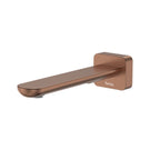 Fienza Empire Slim Wall Basin/Bath Outlet 180mm Square Plate Brushed Copper 234115CO-LF - The Blue Space