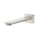 Fienza Empire Slim Wall Basin/Bath Outlet 180mm Square Plate Brushed Nickel 234115BN-LF - The Blue Space