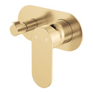 Fienza Empire Slim Wall Diverter Mixer Large Oval Plate Horizontal Urban Brass 234112UB-LF - The Blue Space