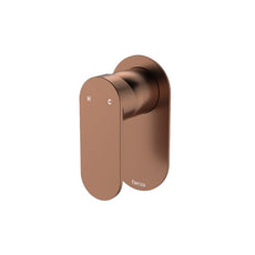 Fienza Empire Slim Wall Mixer Oval Plate Brushed Copper 234101CO-LF - The Blue Space