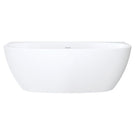 Front Fienza Keeto Back-to-wall Acrylic Bath With Overflow 1700mm FR65-1700-OF - The Blue Space