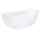 Fienza Keeto Back-to-wall Acrylic Bath With Overflow 1700mm FR65-1700-OF - The Blue Space