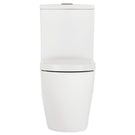 Front Fienza Koko Tornado Back-to-Wall Toilet Suite Matte White - Pan + Seat + R&T Cistern - P-Trap K002MWP - The Blue Space