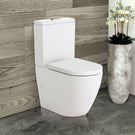 Lifestyle 1 Fienza Koko Tornado Flush Back-to-Wall Toilet Suite Gloss White - Pan + Seat + GEBERIT Cistern - P-Trap K002GEP - The Blue Space