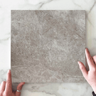 Grey Tilly Tundra Stone Look Tile Matte Tech Grip Porcelain Sample online at The Blue Space