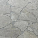 Grey Valerie Travertine Tile P4 Tech Grip Porcelain Crazy Pave  | The Blue Space