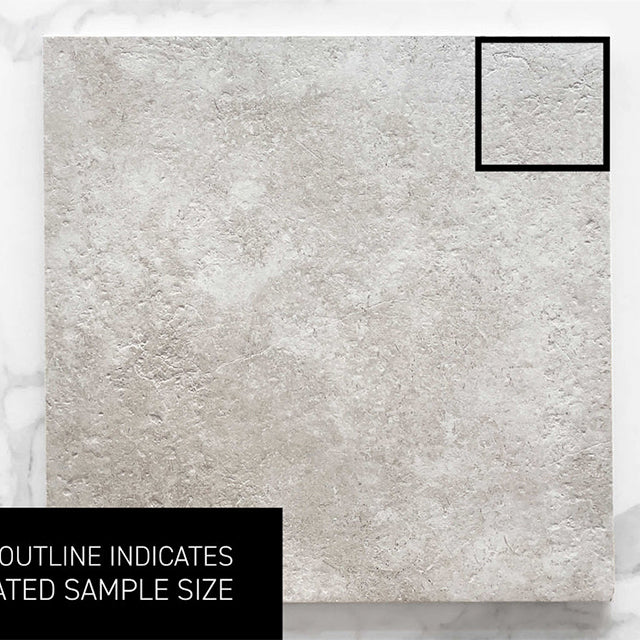 Ivory Luna Limestone Tile Honed P2 600 x 600 x 10mm Porcelain  | The Blue Space