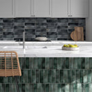 Jade Green Leon Spanish Subway Tile Gloss 69 x 240mm Ceramic  | The Blue Space