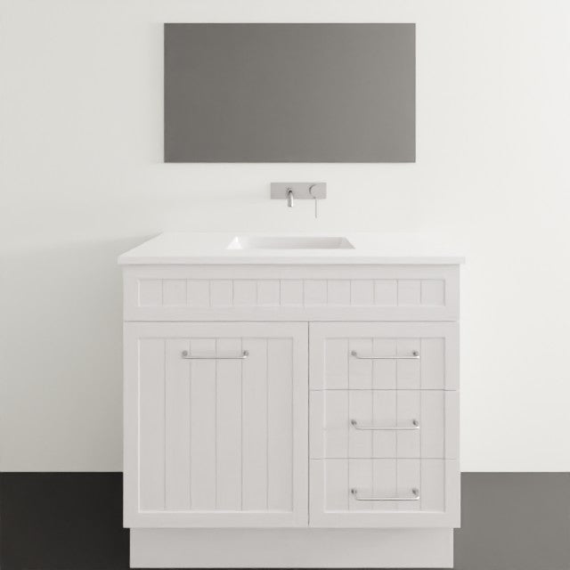 Marquis Kiama3 Floor Standing Vanity - 900mm Centre Bowl - 1 door 3 drawer KIAMA3-FS | The Blue Space