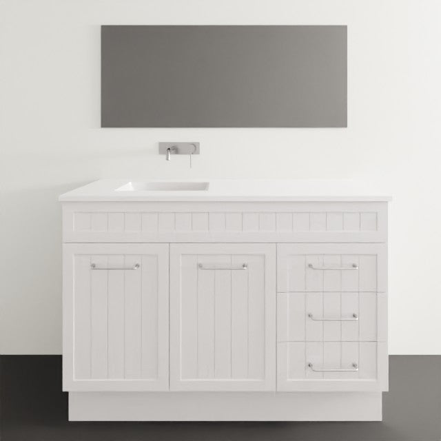 Marquis Kiama7 Floor Standing Vanity - 1200mm Offset Bowl - 2 door 3 drawer KIAMA7-FS | The Blue Space