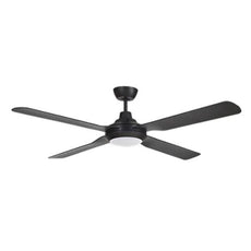 Martec Discovery II 1320mm Ceiling Fan with LED Light Matt Black MDF1343M - The Blue Space