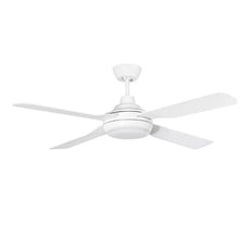 Martec Discovery II 1320mm Ceiling Fan with LED Light White MDF1343W - The Blue Space