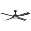 Martec Discovery II 1440mm Ceiling Fan with LED Light Matt Black MDF1443M - The Blue Space