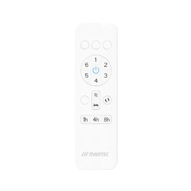 Remote Martec Elite DC 1220mm Ceiling Fan Matt White MEDC123W - The Blue Space