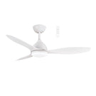 Martec Elite DC 1220mm Ceiling Fan with LED Light Matt White MEDC1233W - The Blue Space