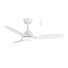 Martec Elite DC 1320mm Ceiling Fan with LED Light Matt White MEDC1333W - The Blue Space