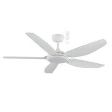 Martec Esprit DC 1320mm Ceiling Fan with LED Light Matt White MDCE1353W - The Blue Space