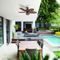 Lifestyle Martec Hamilton 1320mm Palm Ceiling Fan Old Bronze MHF135OB - The Blue Space