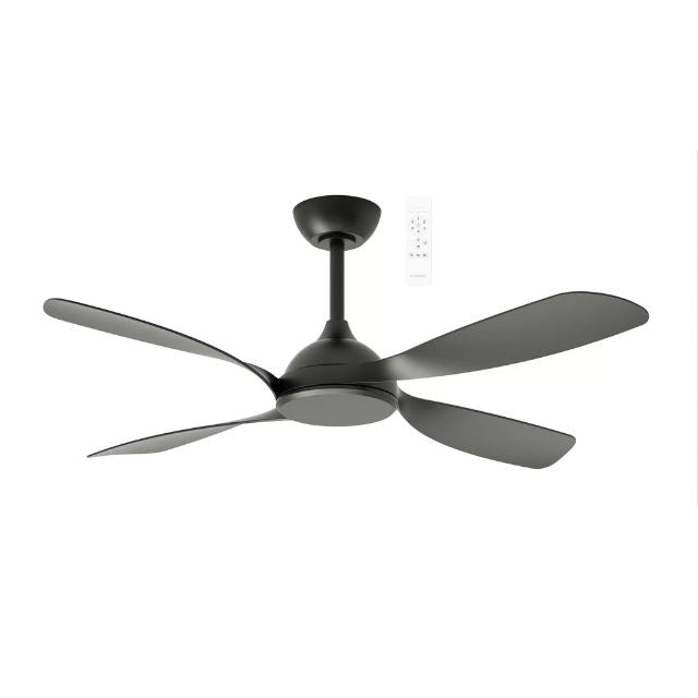 Martec Hampton DC 1320mm Ceiling Fan Matt Black MHDC134M - The Blue Space