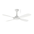 Martec Hampton DC 1320mm Ceiling Fan Matt White MHDC134W - The Blue Space