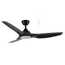 Martec Impact DC 1320mm Ceiling Fan with LED Light Matt Black MIDC1333M - The Blue Space