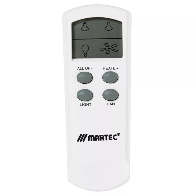 Martec LCD Remote Control Kit to Suit 3 in 1 Bathroom Heater Exhaust Fan