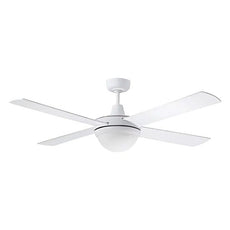 Martec Lifestyle 1320mm 4 Blade Ceiling Fan with Light 2 x E27 White DLS1344W - The Blue Space