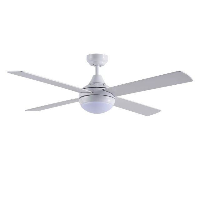 Martec Link 1220mm 4 Blade Ceiling Fan with 15w LED  Light White FSL1243W - The Blue Space