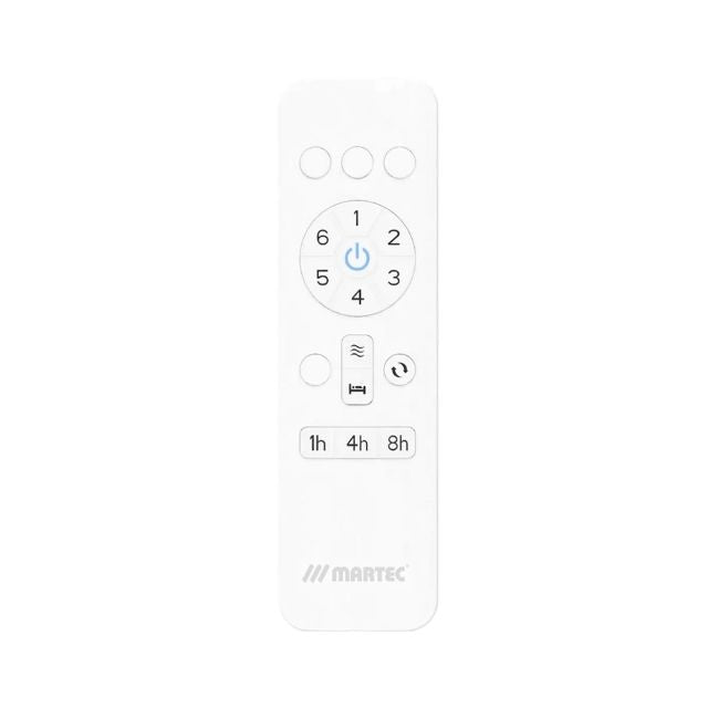 Remote Martec Metro DC 1320mm Hugger Ceiling Fan Matt White MDCM133W - The Blue Space