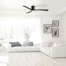 Lifestyle Martec Metro DC 1320mm Hugger Ceiling Fan with LED Light Matt Black MDCM1333M - The Blue Space