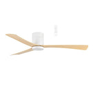 Martec Metro DC 1320mm Hugger Ceiling Fan with LED Light White/Oak MDCM1333WO - The Blue Space