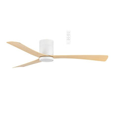 Martec Metro DC 1320mm Hugger Ceiling Fan with LED Light White/Oak MDCM1333WO - The Blue Space