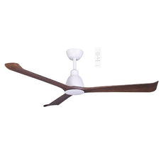 Martec Polo DC 1320mm Ceiling Fan Matt White/Walnut MDCP133WWN - The Blue Space