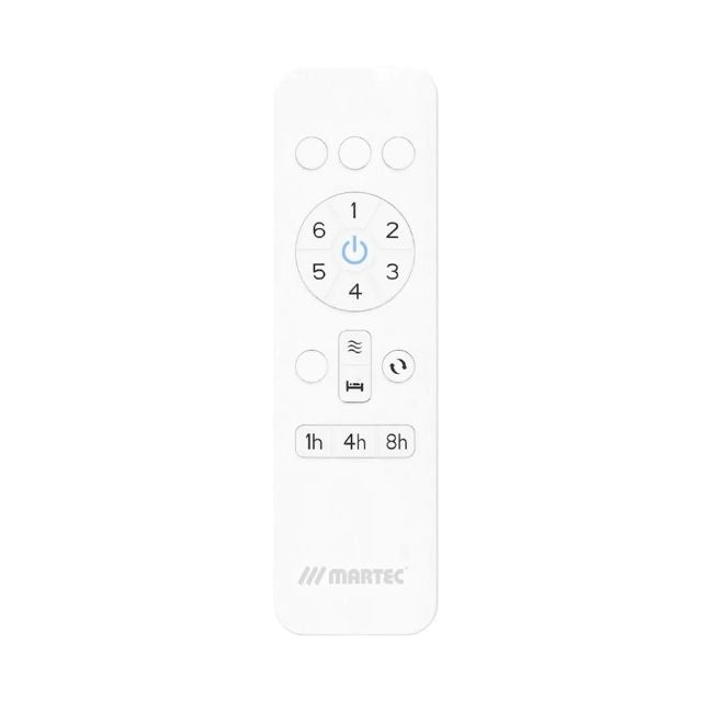 Remote Martec Riviera DC 1320mm Ceiling Fan Matt White MRDC133W - The Blue Space