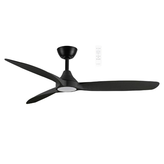 Martec Seaforth DC 1420mm Ceiling Fan with LED Light Matt Black MDCS1433M - The Blue Space